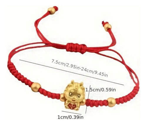 Pulsera Dragón D La Suerte Protección Prosperidad Abundancia