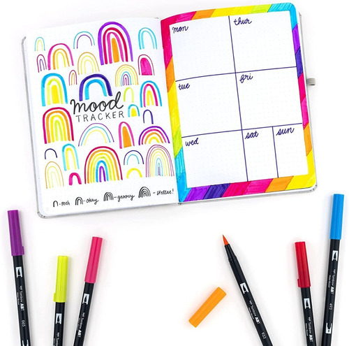 Imagen 7 de 8 de 10 Marcadores Tombow Dual Brush / Colores Brillantes Bright