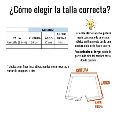 Talla de calzones 2025 hombre