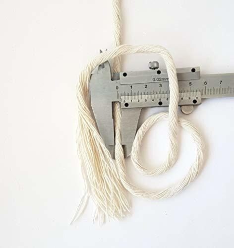 Macrame In Sola Hebra Algodon Natural Ft Cuerda Para