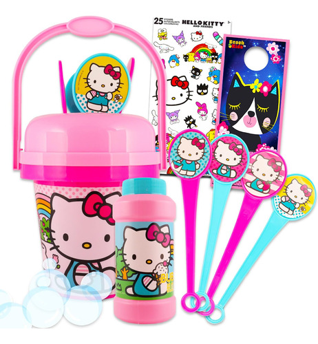 Juego De Varita De Burbujas Hello Kitty Para Niñas - Paquete