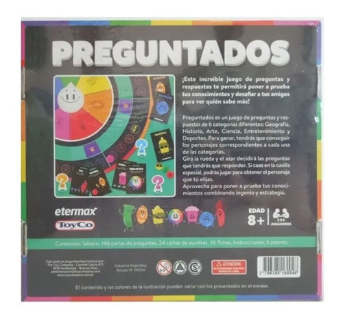 Preguntados Popular Juego De Mesa Original Toyco Magna Store