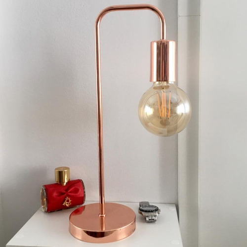  Velador Vintage Cobre/niquel Vintage Led