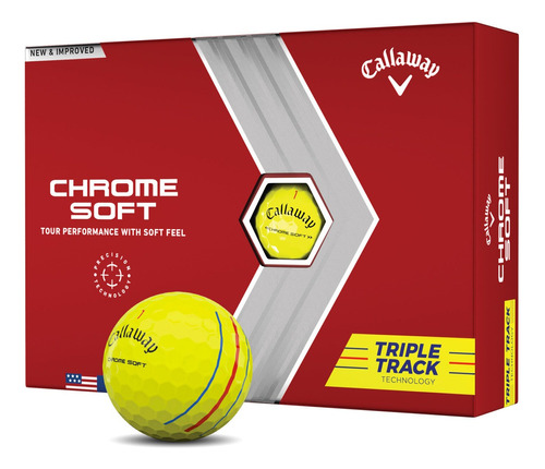 Pelotas Callaway Chrome Soft Tr Track Amaril | Thegolfershop