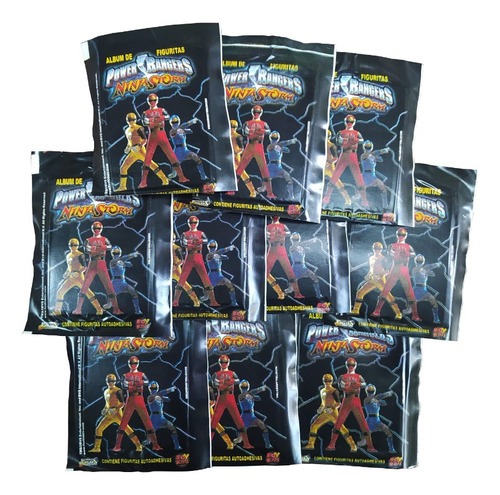 Sobres De Figuritas Power Rangers Ninja Storm X 10