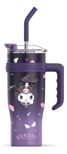 Vaso Termo De Agua Sanrio Kuromi Hello Kitty De 1200 Ml