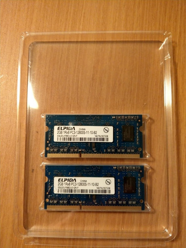 Memoria Ram Imac So-dimm 4gb (2x2gb) 1600mhz Ddr3 Pc3-12800 (Usado)