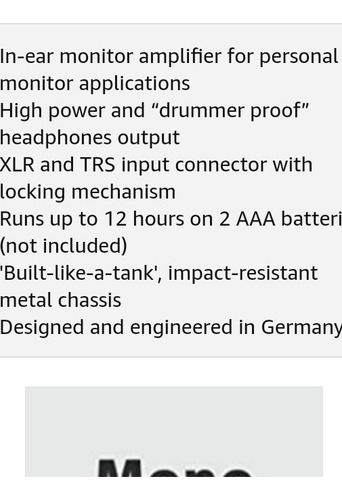 Imagen 7 de 7 de Amplificador De Auriculares, In-ear, Monitores.