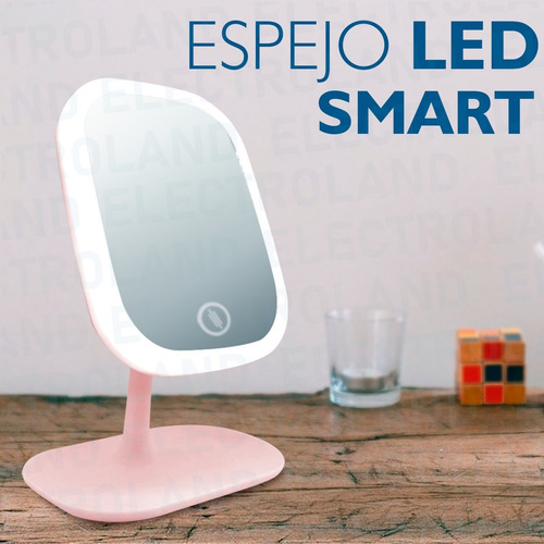 Espejo Luz Led Smart Táctil Armable Usb Porta Accesorio
