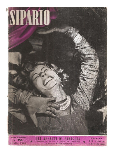 Revista Sipario Teatro Cinema Italiano Nº 75 Luglio 1952