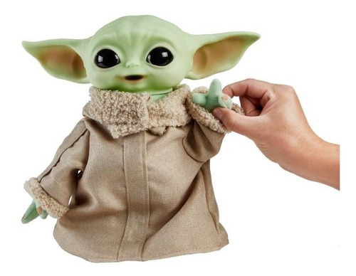 Imagem 5 de 6 de Baby Yoda Com Bag Premium Star Wars Mandaloriano Mattel