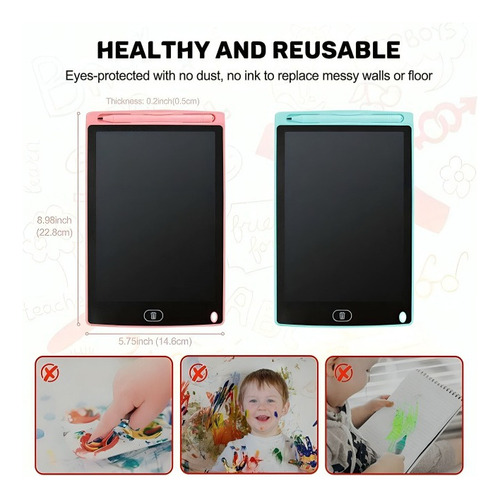 Eb Tableta Lcd For Escritura Infantil, Bloque De Dibujo De