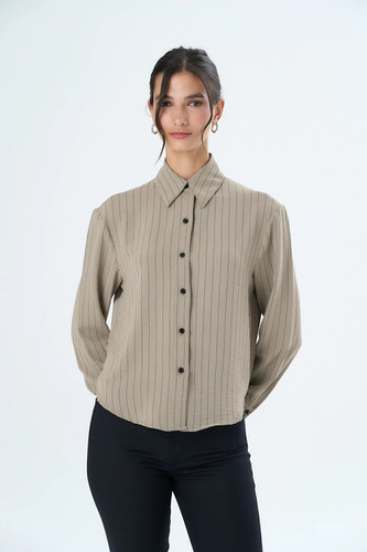 Camisa Cira Rayada Twill