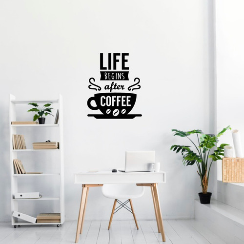Imagen 1 de 1 de Diseño Taza De Café Cafeteria Cocina Deco Vinilo Decorativo