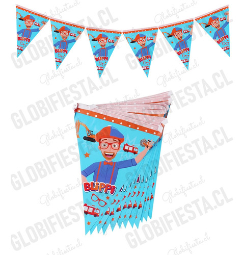 Pack Full Cumpleaños Globos Blippi Cotillon X10