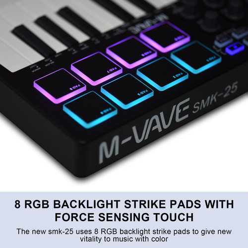 Teclas De Controlador Midi Teclado De Control Rgb 8 8 Midi