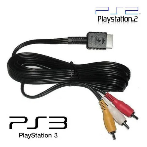 Cabo Av Original Para Ps1, Ps2 E Ps3 ( Funcionando 100% ) (Usado)
