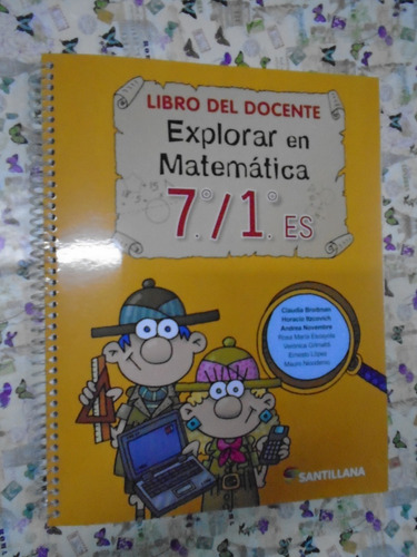 Explorar En Matemática 7º / 1º Santillana Libro Del Docente