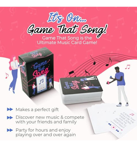 Game That Song - Divertido Juego De Cartas Musicales Para Ad