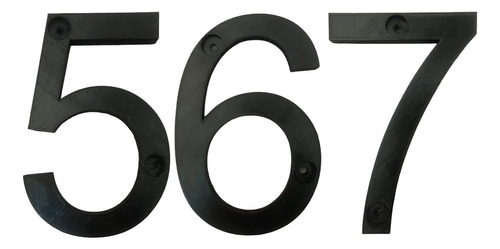 Número De Casas Decorativos, Mxgnb-567, Número 567, 17.7cm A