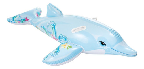 Montable Salvavidas Delfin Para Alberca Intex Inflable Niño