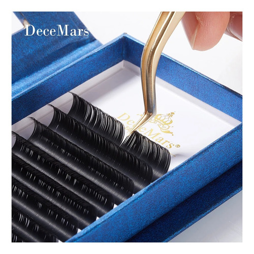 Cilios Elipse Decemars Air Flat Lashes Estojo Mix D - 0.15