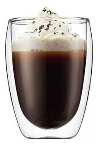 Vaso 330 Ml Cafe Doble Wall Estilo Bodum Color Transparente