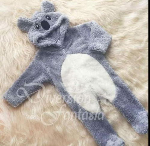 Imagen 2 de 6 de Enterito Peluche Koala Para Bebé Hasta 18 Meses
