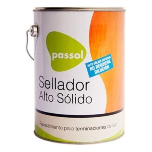 Sellador De Madera Alto Solido 1/4 Gl Passol