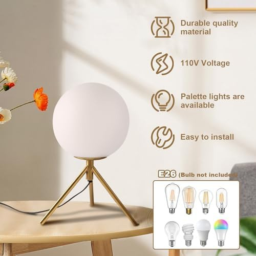 Lámpara De Mesa Con Enchufe, Lámpara De Mesa Retro, Lámpara