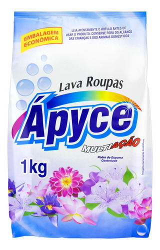 Sabão em pó Ápyce Multiação pacote 1 kg