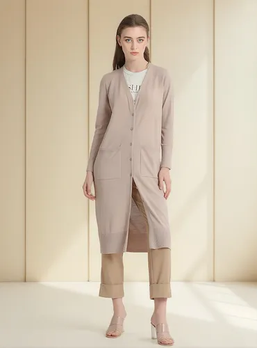 Tejido Largo Beige Liola
