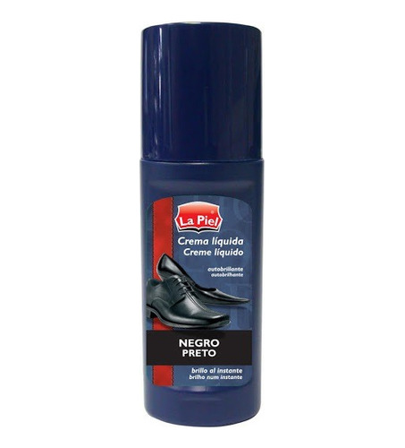 Crema Para Calzados Zapatos Liquida Negro 50 Ml La Piel