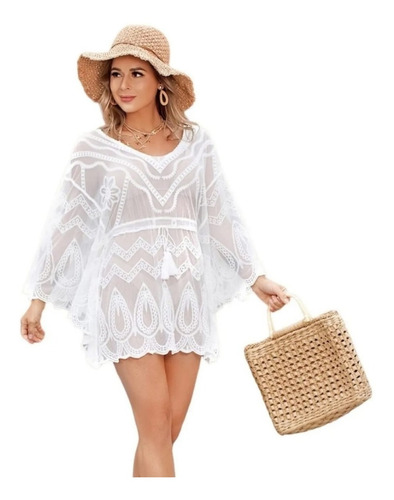 Poncho Playero Tunica Moda Total Cod. 3035