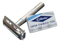 Comprar Maquina Afeitar Metal + Caja De Repuestos Gillette Platinum