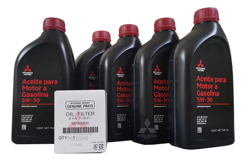 5lts Aceite Mineral 5w30 Y Filtro Mitsubishi Outlander