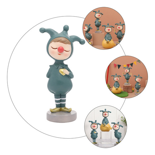 Adorno De Resina Para Manualidades Con Forma De Payaso, Deco