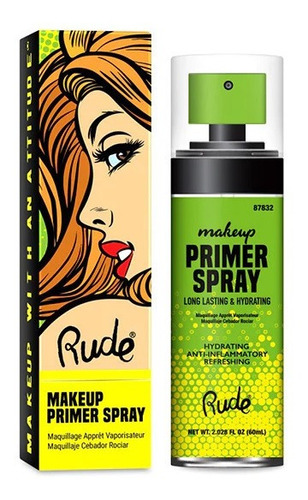Primer De Rostro Rude Makeup Primer Spray Para Piel Grasa