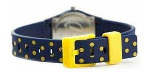 Relógio Infantil Feminino Azul E Amarelo Q&q Prova D'água