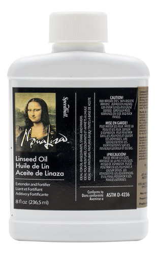 Aceite De Linaza Mona Lisa, 8 Fl Oz (paquete De 1), Ám...