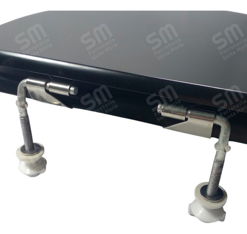 Asiento Inodoro Laqueado Compatible C/ Pilar Negro Mate Negro