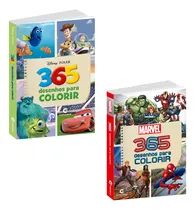 Comprar Kit De 2 Livros Para Colorir Disney Pixar E Vingadores Marvel Oficial Do Filme Homem Aranha Nemo Hulk Toy Story Thor Homem De Ferro