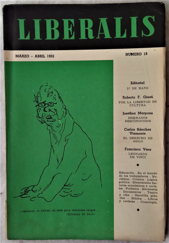 Liberalis . Una Tribuna Para La Libertad - N° 18  1952