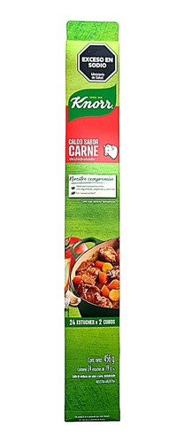 Caldo De Carne Knorr 1 Tira De 24 X 2 Unidades C/u