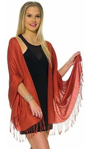 Chal Pashmina Para Vestidos De Noche, Grande Y Suave.