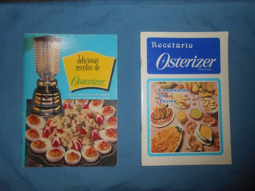 Lote De Dos Recetarios De Licuadoras Osterizar  ( B )