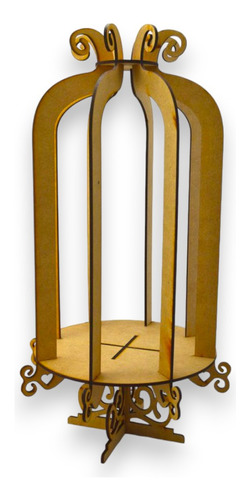 Farolitos Centros De Mesa Mdf Circular (10 Pz)