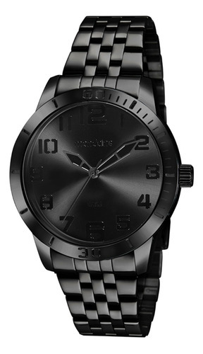 Relógio Mondaine Masculino 99601gpmvpe2 Cor da correia Preto Cor do bisel Preto Cor do fundo Preto