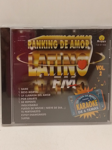 Ranking Del Amor Latino Vol 2 Cd Nuevo 