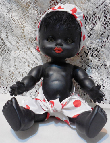 Muñeca Negra Antigua 1950-1960 Esma Muy Buen Estado